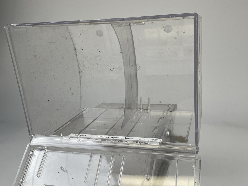 SCHAFER SYSTEMS Lottery Ticket Display/Dispenser Clear Plastic 4 Compartments