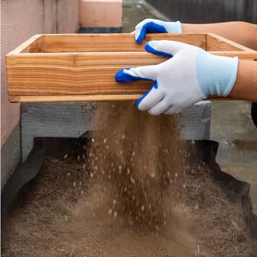 Sifter for Garden, 2Pcs Hand Held Multi-Purpose Stainless Compost Soil Screen