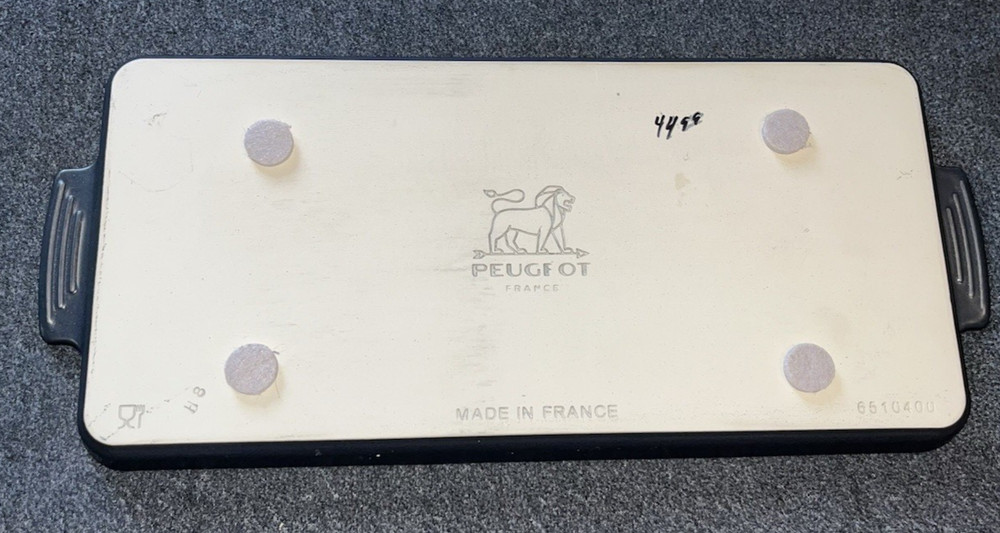 PEUGEOT FRANCE Ceramic Bread Tray Rectangular Gray 16” Serving Tray
