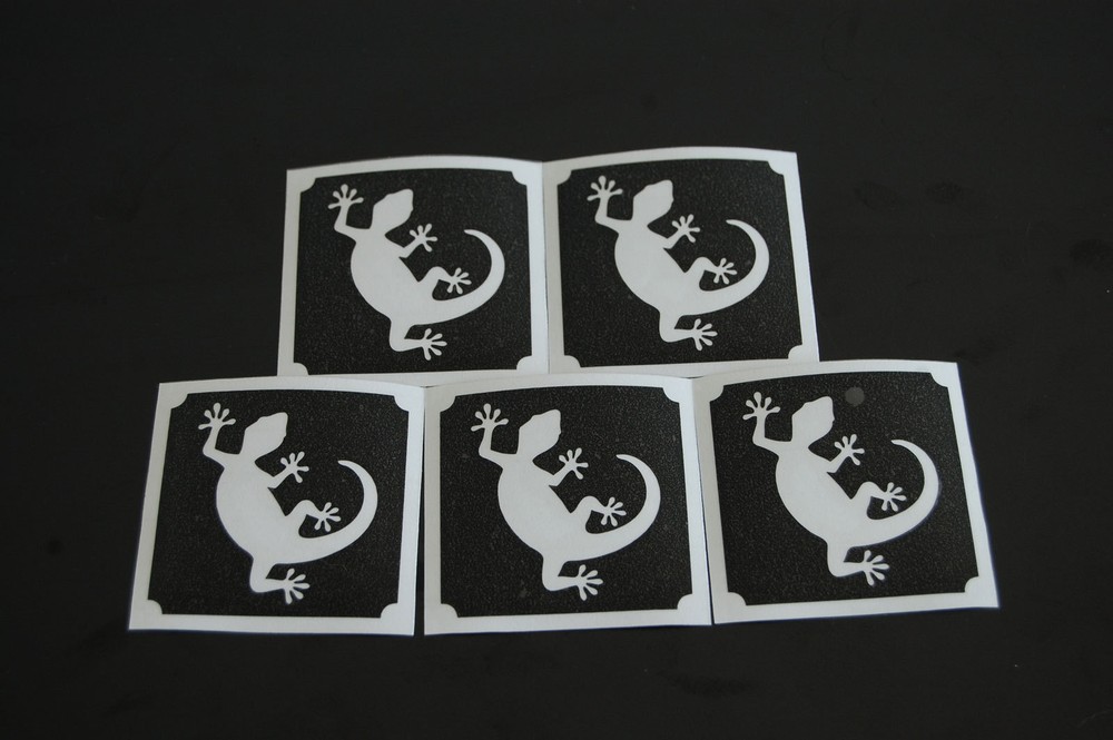 Lizard Make Up Stencil- 5 Pack