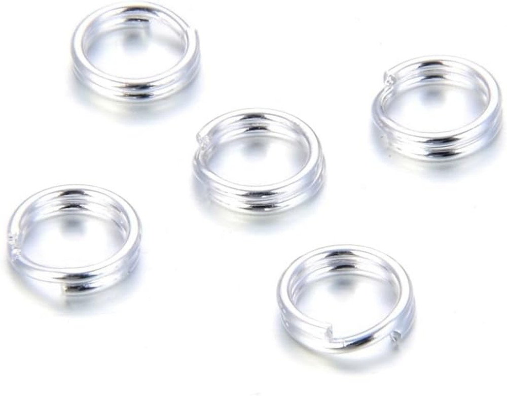 20Pcs Adabele Authentic 925 Sterling Silver 7Mm Split Jump Ring round Open Conne