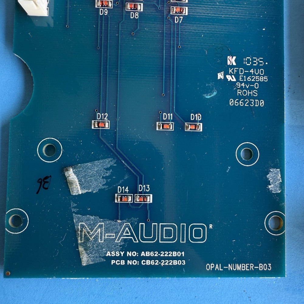M-AUDIO AXIOM PRO 49 Keyboard MIDI Controller Part Keypad Board PCB & Number Pad