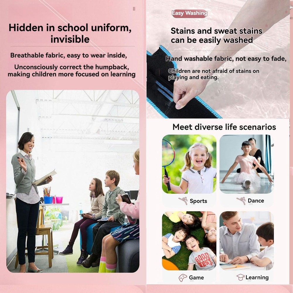 Posture Corrector For Kids - Back Brace Posture Corrector - Spine Corrector, ...