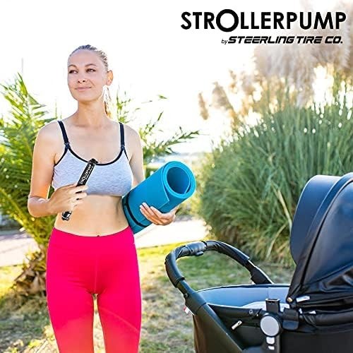 StrollerPump by Steerling Tire Co. - Portable Stroller Tire Pump