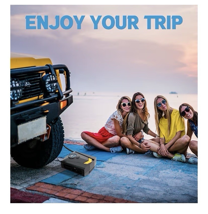 Digital Car Tire Inflator With Light