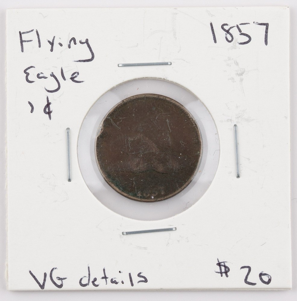 1857 Flying Eagle Cent ~ VG Detail Early US Copper Small Cent - 768B