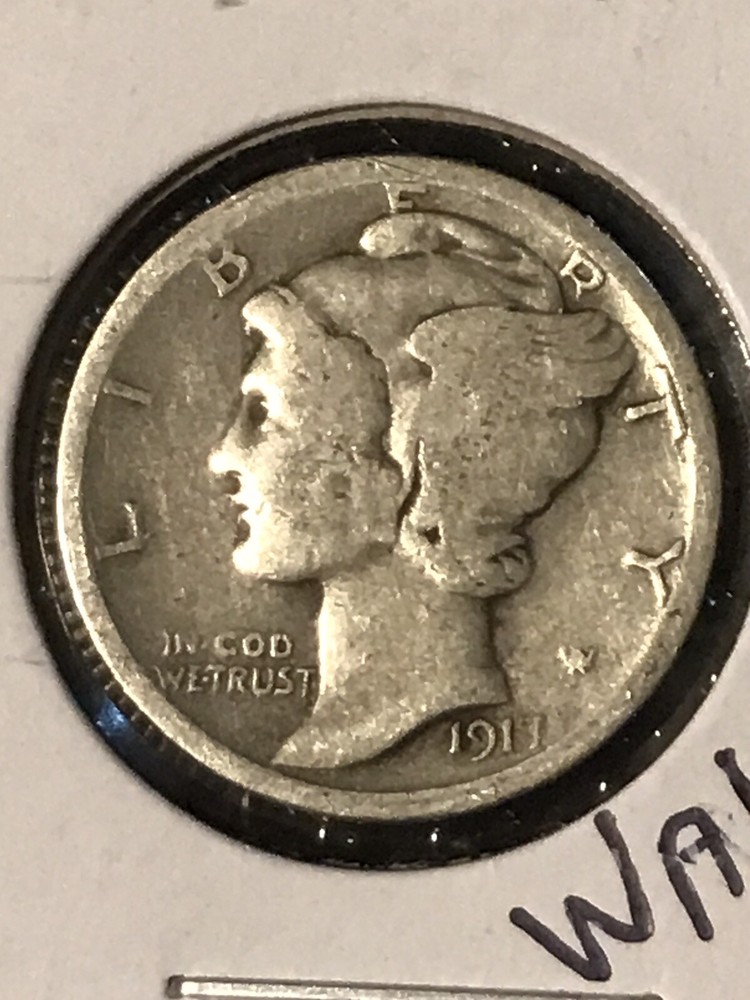 1917 Mercury Dime F