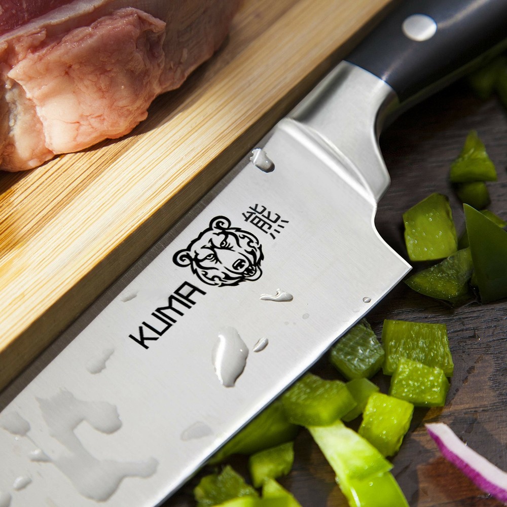 KUMA Multi Purpose Chef Knife - Pro Bolster Edition - RAZOR SHARP Kitchen Knife