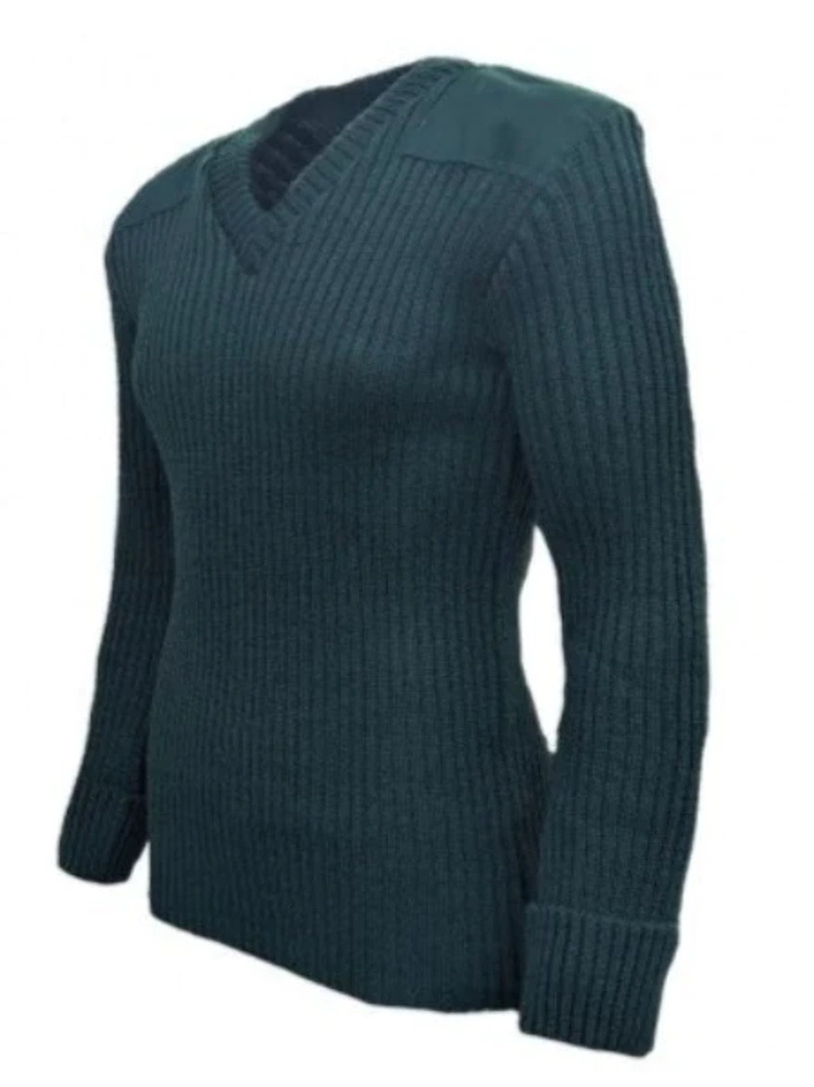 British Commando Sweater Woolly Pully CREW Neck - Various Colors