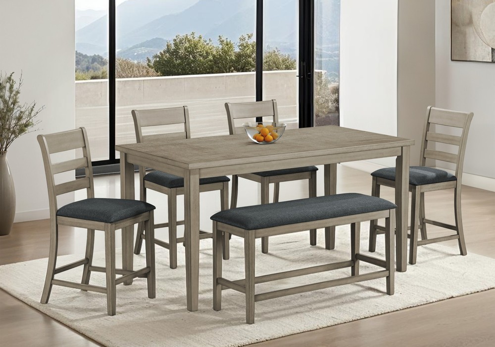 Bench, 42" Rectangular, Dining Room, Kitchen, Upholstered, Wood, Transitional