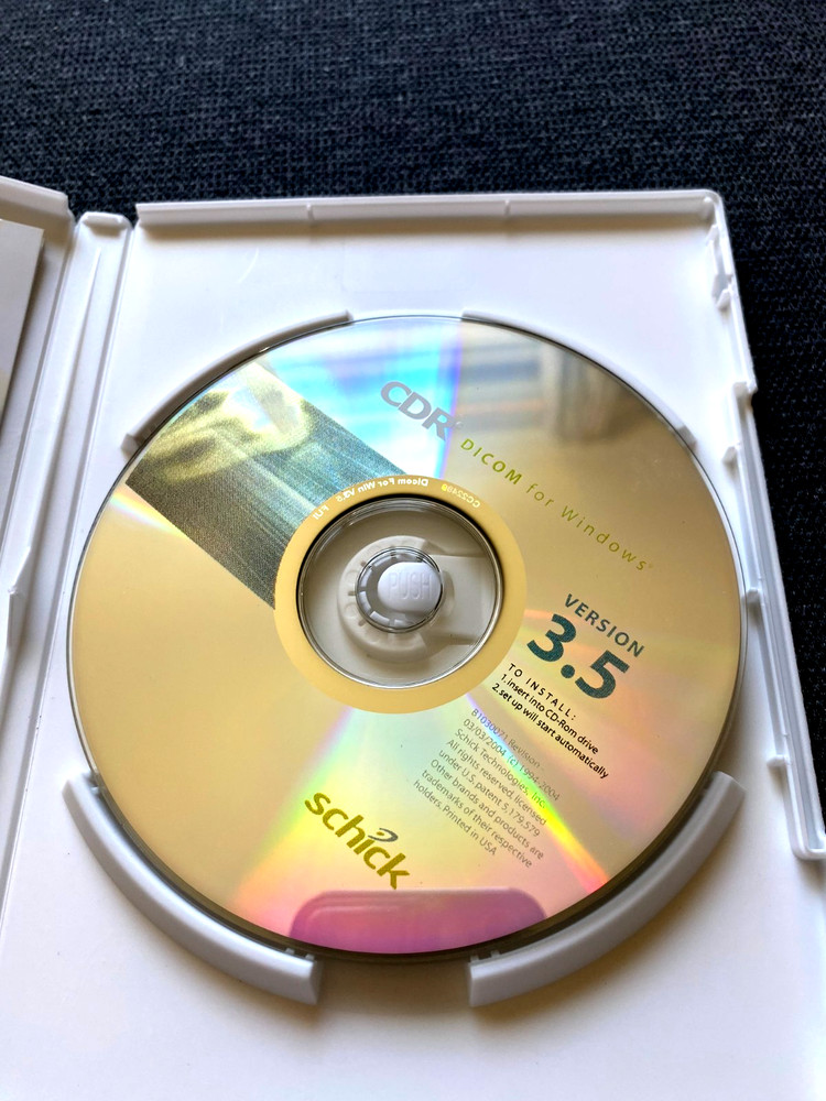 Schick CDR DICOM for Windows installation software