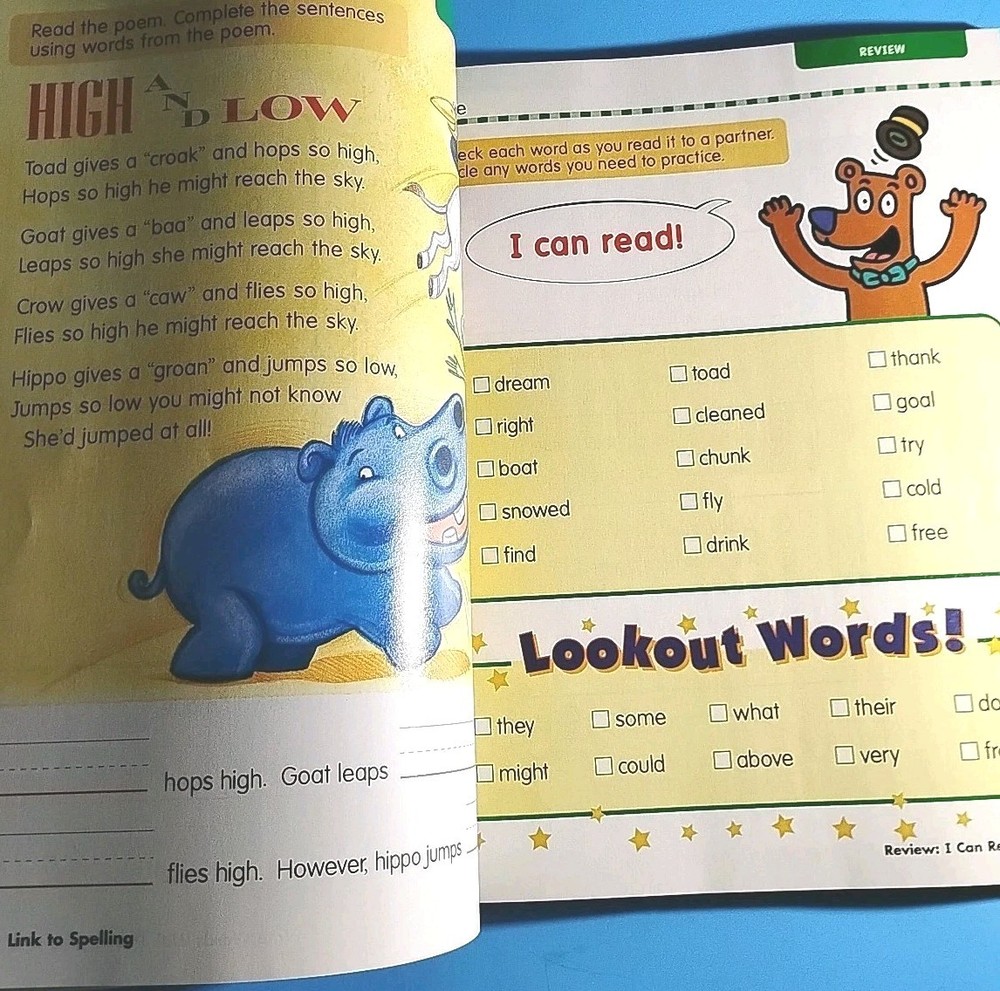 Scholastic Phonics Workbooks K - 2nd Grade LOT 2 Paperback Both NEW