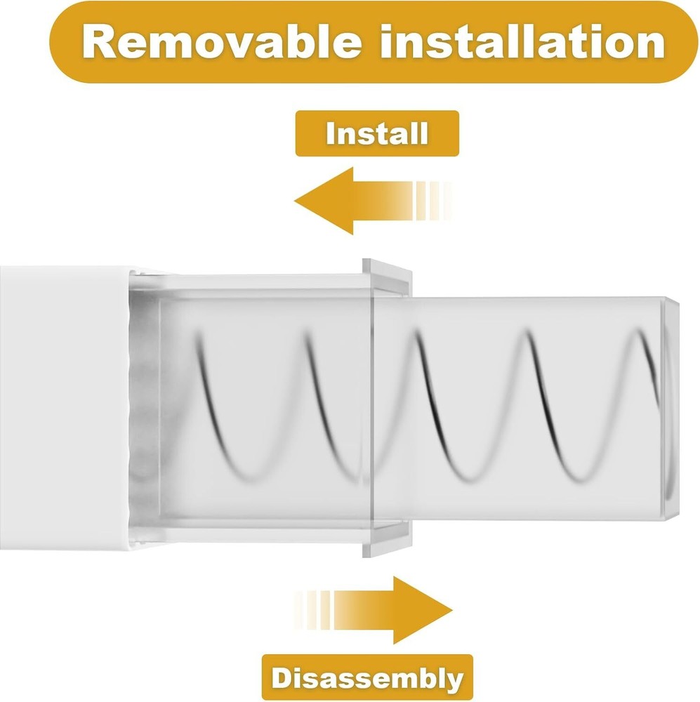 24-Inch Spring End Sturdy Plastic Wall Mount Replacement Towel Bar for 1 Pack