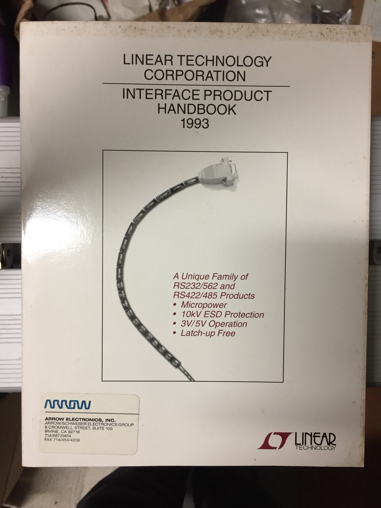 Data Book = Linear Technology 6 Volume Data /Applications Library - 1990's = Lot