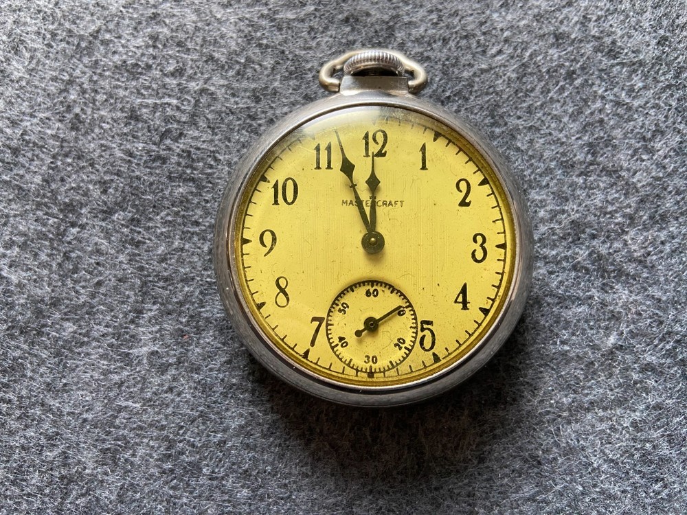Mastercraft Mechanical Wind Up Pocket Watch - Problem