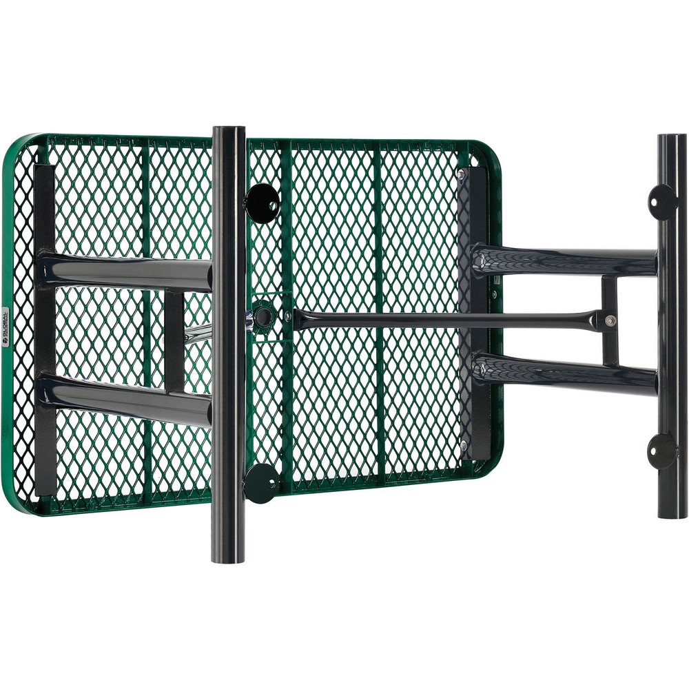 4' Rectangular Expanded Metal Outdoor Table Green