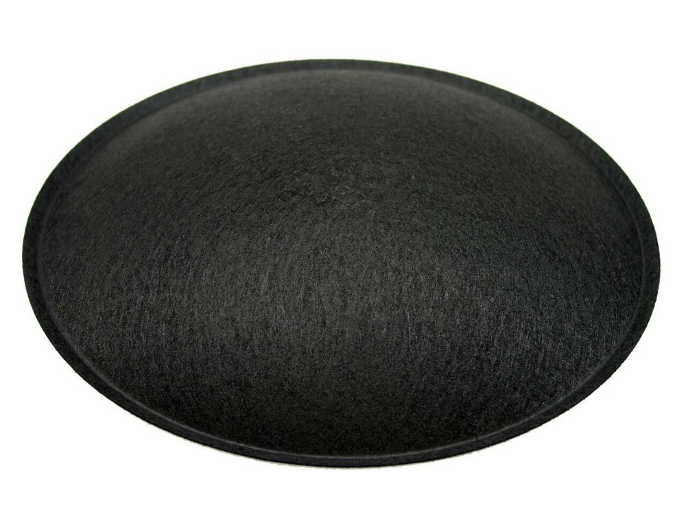 5.5" Speaker Dust Cap, Black Felt, With Lip, DC-5.5F