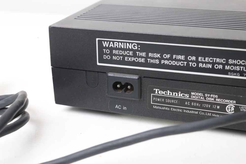 Technics Digital (Floppy) Disk Recorder SY-FD5 - Untested