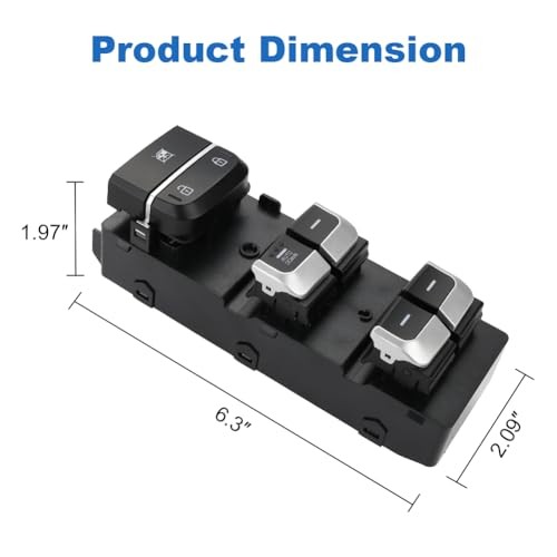 Automatic Power Master Window Switch Compatible with Kia Optima 1.6L 2.0L 2.4L