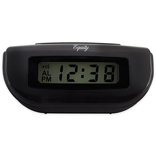31003 LCD Snooze Alarm Clock, Black