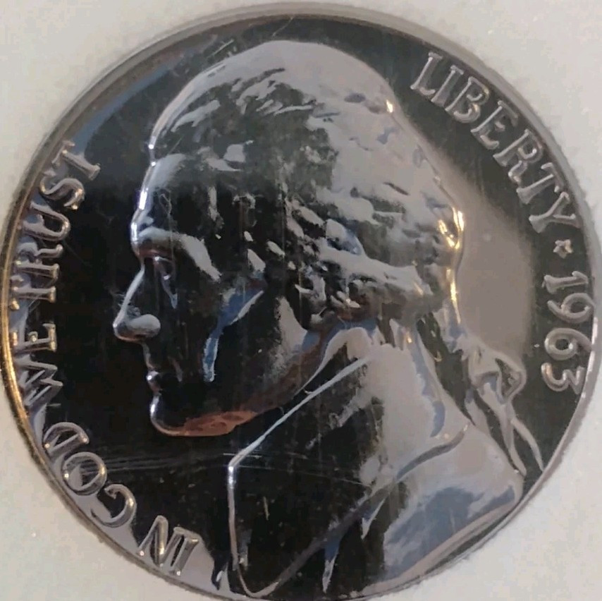1963 Jefferson Nickel Proof-Like MS