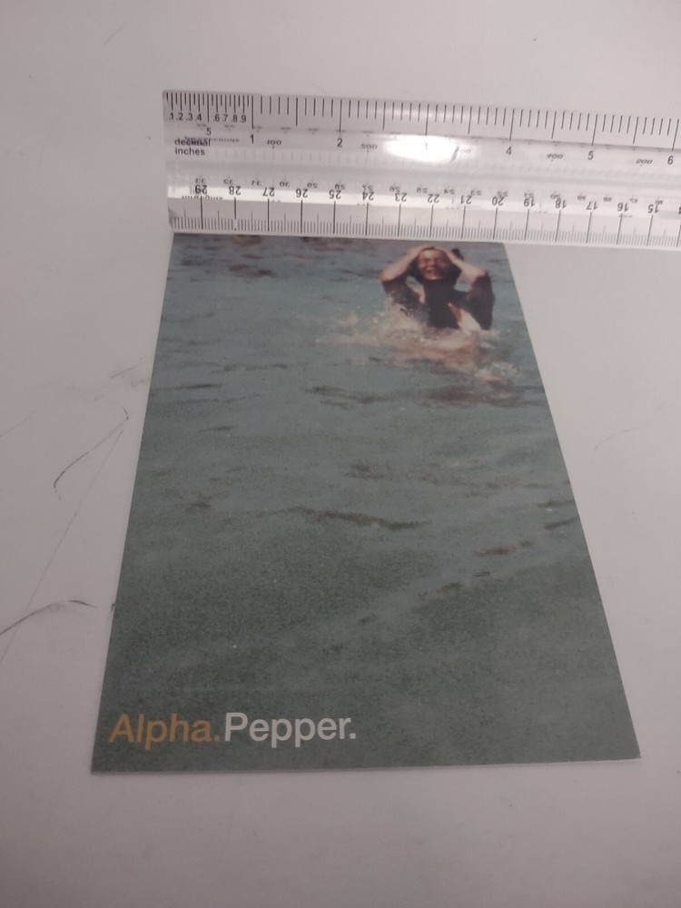 Alpha Pepper. Postcard Promo 6x4 Corin Dingley Electronic RARE