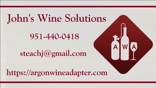 Argon Wine Adapter® w/Regulator, compatable W/ Dacor, Winestation,new/old models