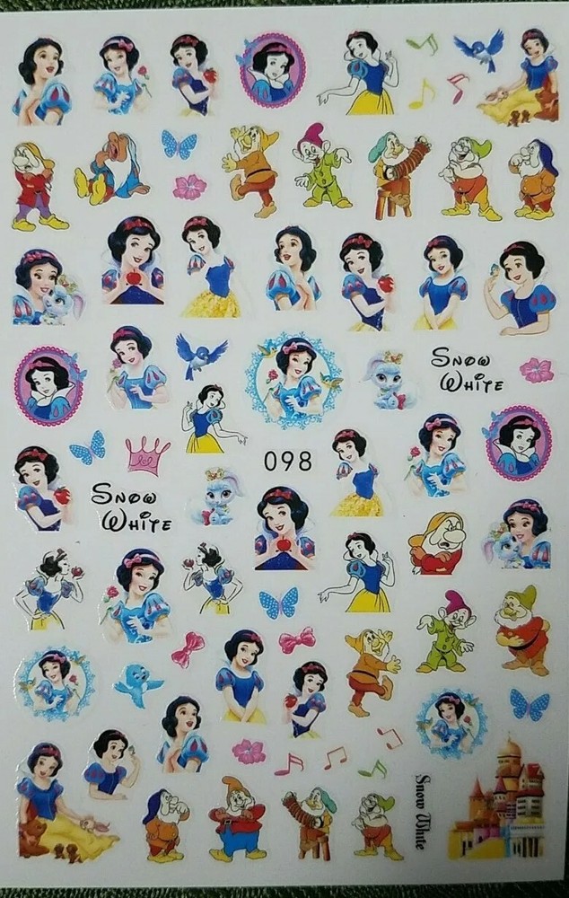 Snow White Nail Stickers