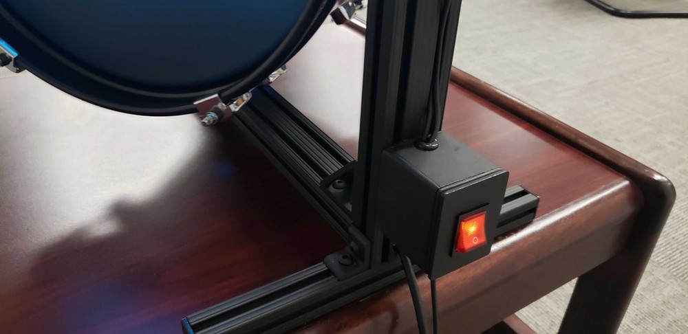 KISS Rotating Drum Display, Double Sided, Internal LED Lighting + Remote Control