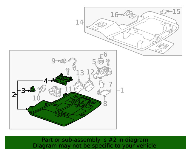 Genuine GM Console Assembly 22951552