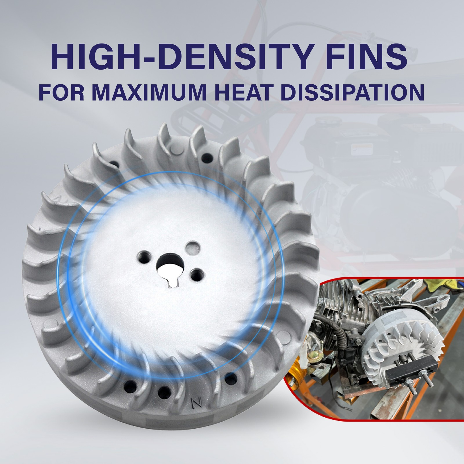 Flywheel 10krpm 3.308" Billet Rod 70mm Flat Top Piston For Predator 212cc 196cc