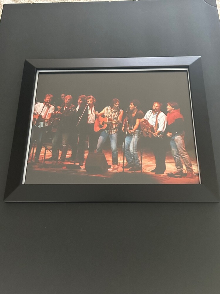1ST BRIDGE SCHOOL BENEFIT PHOTO 11x14 W/FRAME NEIL, BRUCE, PETTY, CSN +2 MORE!