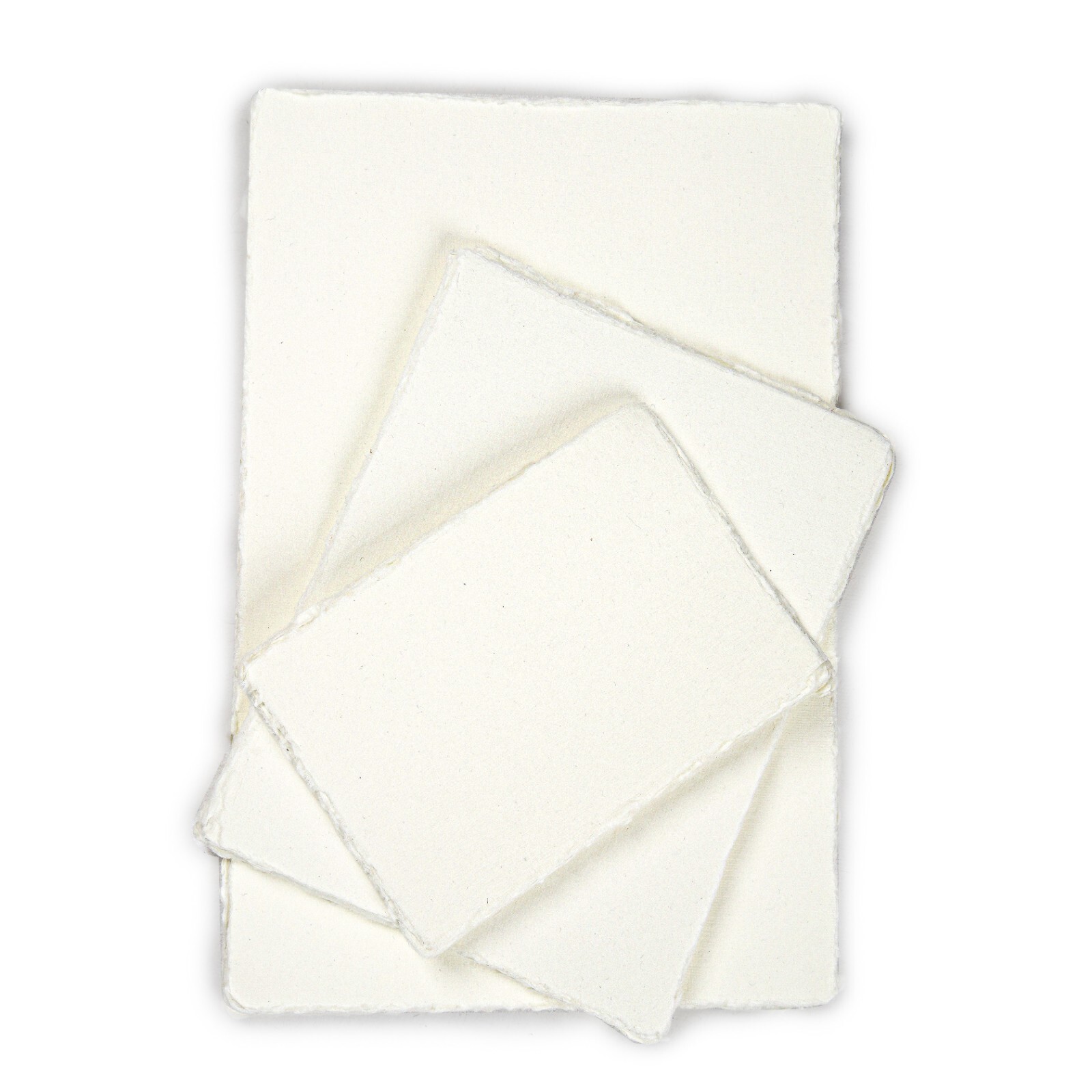 Handmade Paper Watercolor Sheets Deckle Edges Cold Press WhiteCotton Blank Pads