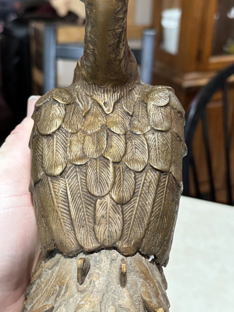 Vintage Chinese Solid Bronze Rooster