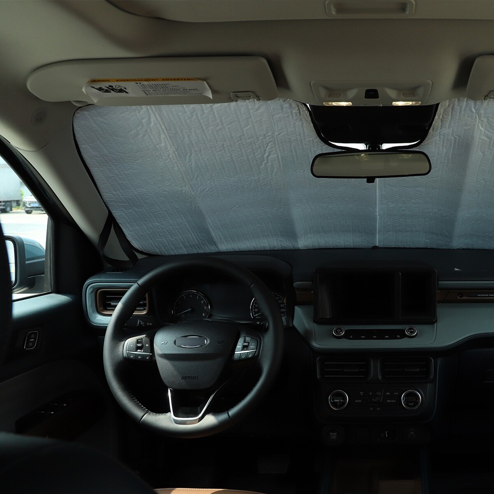 Front Windshield Sunshade Sun Visor UV Block Protector For Ford Maverick 2022-24