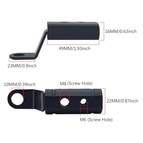 Motorcycle Conversion Bracket, Rearview Mirror Extension Rod Bracket, For