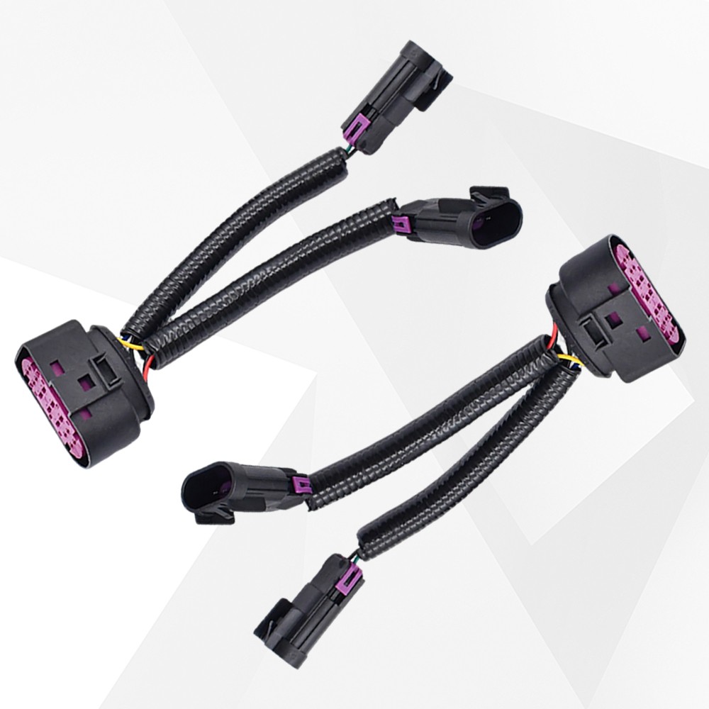 For 09-18 Dodge Ram 2pc Quad Housing To Projector Headlight Conversion Harnesses