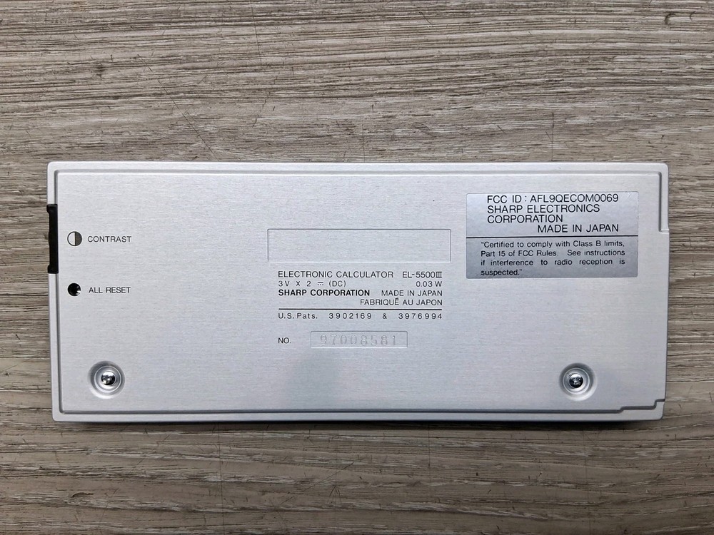 Sharp EL-5500III With Textbook Scientific Computer / Matrix Function ( Read ) !!