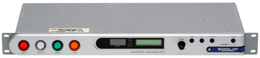 Symetrix Airtools 6100 Broadcast Profanity Delay AES Digital Audio DUMP Button