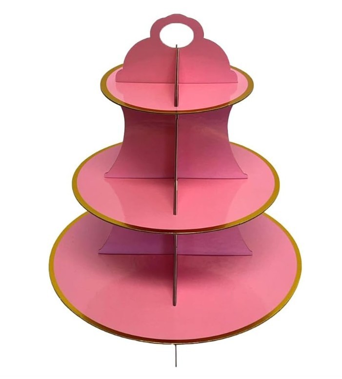 Pink Cupcake Stand, 3 Tier Cupcake Stand