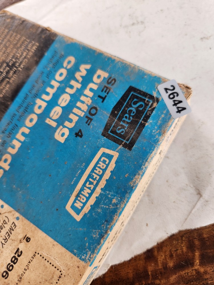 Vintage Craftsman 4 piece buffing wheel compound #9-2896