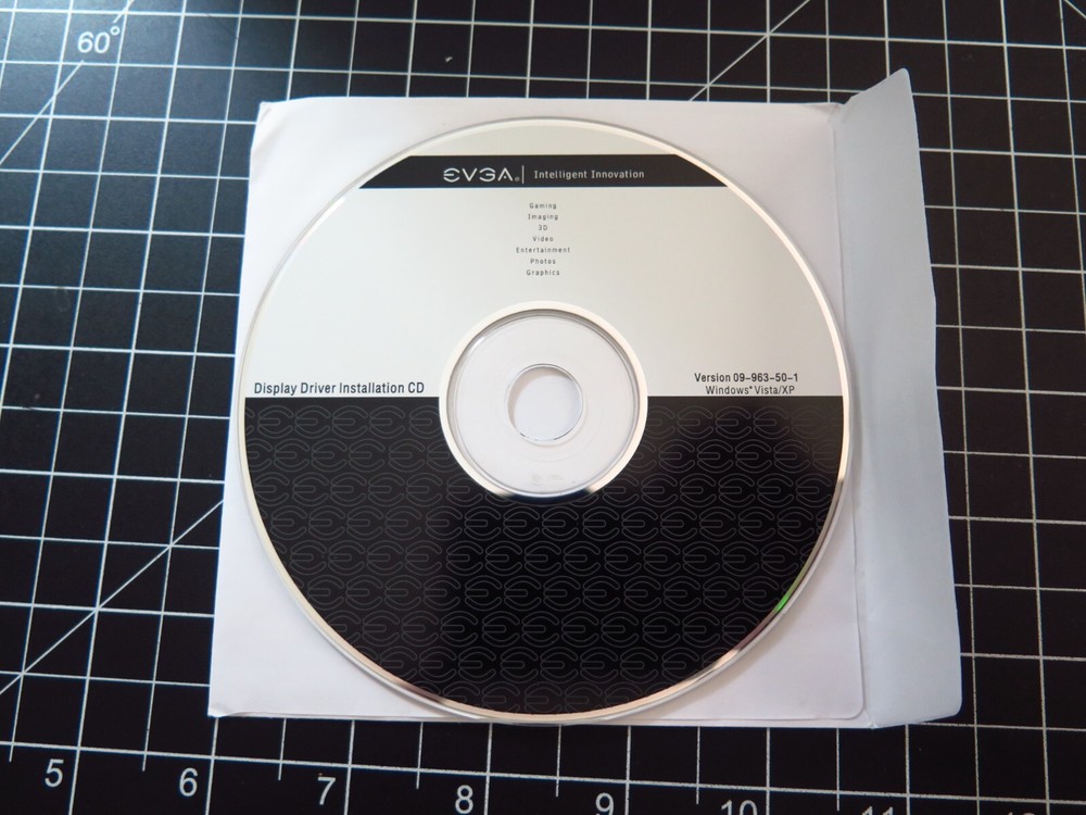 eVGA AGP GPU Display Driver Installation CD Disc 09-963-50-1