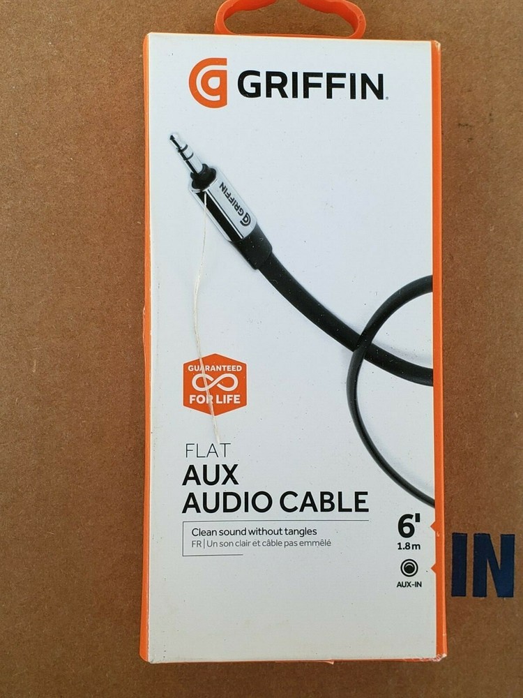 Griffin Flat AUX Adio Cable For Android Apple Ect.