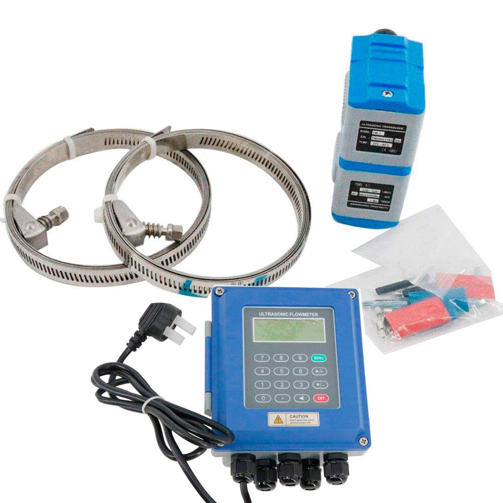 Ultrasonic Flow Detector Flow Meter With SD Card Data Logger for DN50 to 700mm
