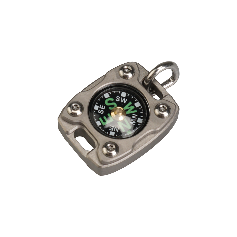 MecArmy CMP2, Sandblasted, EDC Compass, With Fluorescence Glow,Beaded Chain used