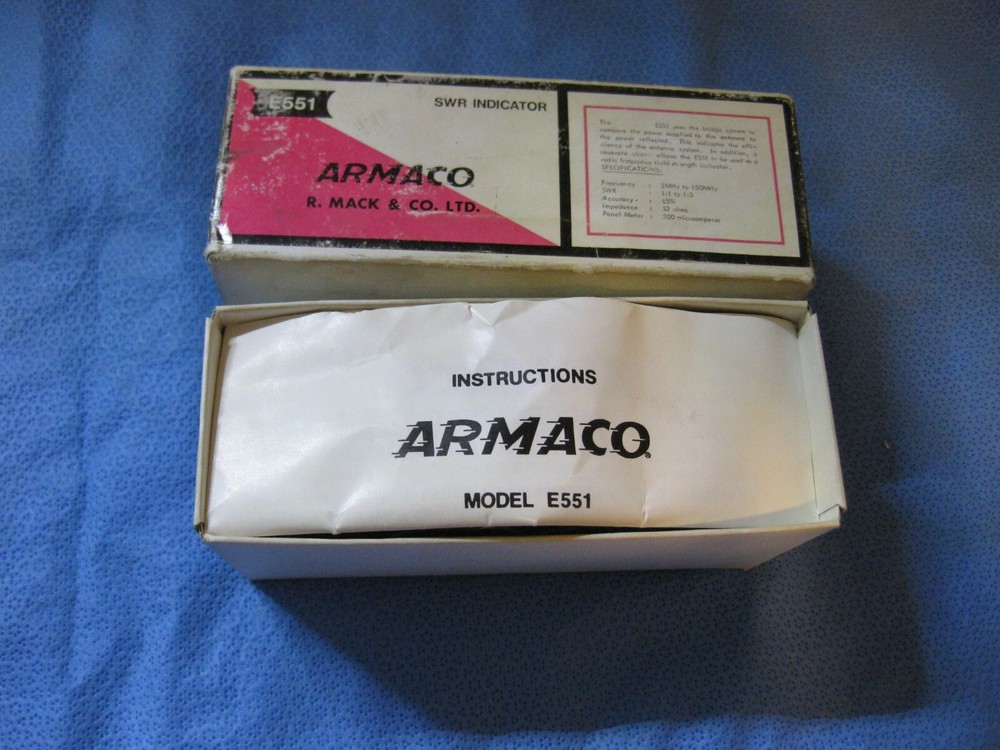 ARMACO Model E551 SWR Indicator -NOS