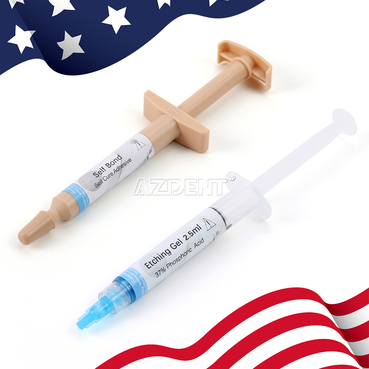 Dental Orthodontic Adhesive Resin Syringe Paste Kit For Brackets Braces Bonding