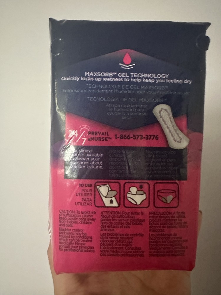 Prevail Daily Liners Bladder Leaks Regular Very Light Absorbency CASE 468 Liners