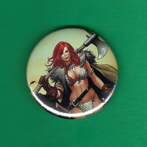 Red Sonja Dynamite Comics 2" Pin Back Comic Button #4