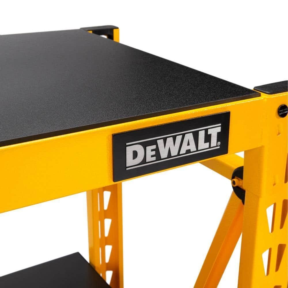 DEWALT Industrial Storage Rack, 18 in D, 49 5/8 in W, 3 Shelves, Yellow/Black